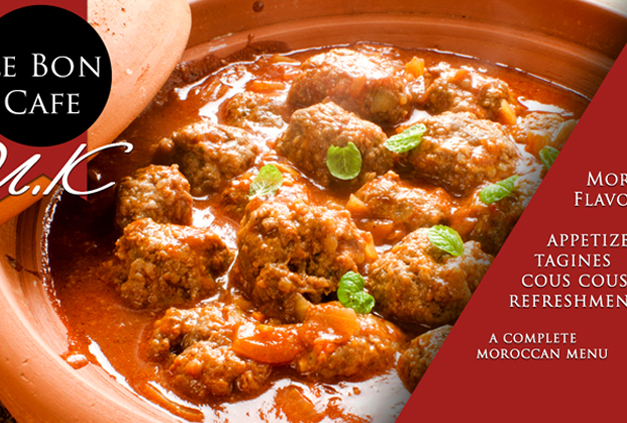 Le Bon Cafe menu Moroccan Dishes Le Bon Cafe menu Moroccan Dishes