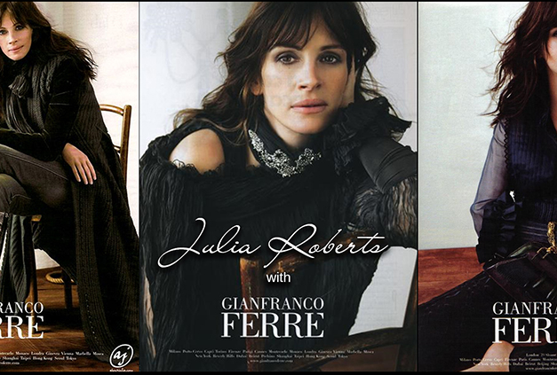Star People - Julia Roberts with Gianfranco Ferre Star People - Julia Roberts with Gianfranco Ferre